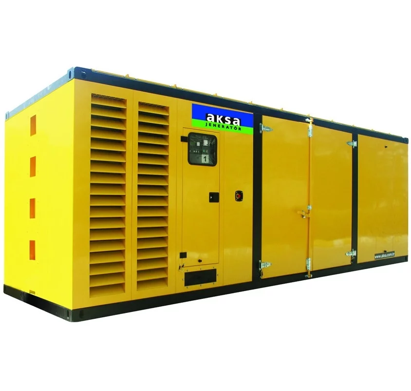 Дизельный генератор Aksa APD880M в кожухе с АВР