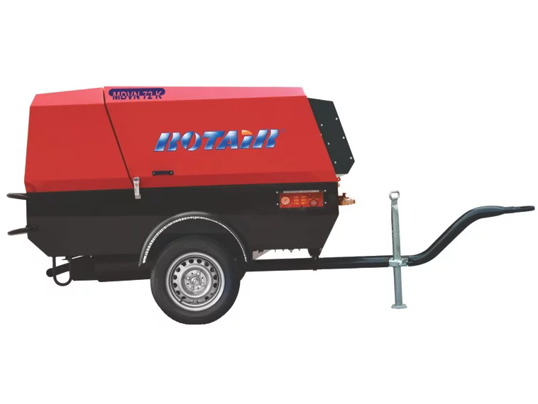 Дизельный компрессор Rotair MDVN 72D-15 на шасси