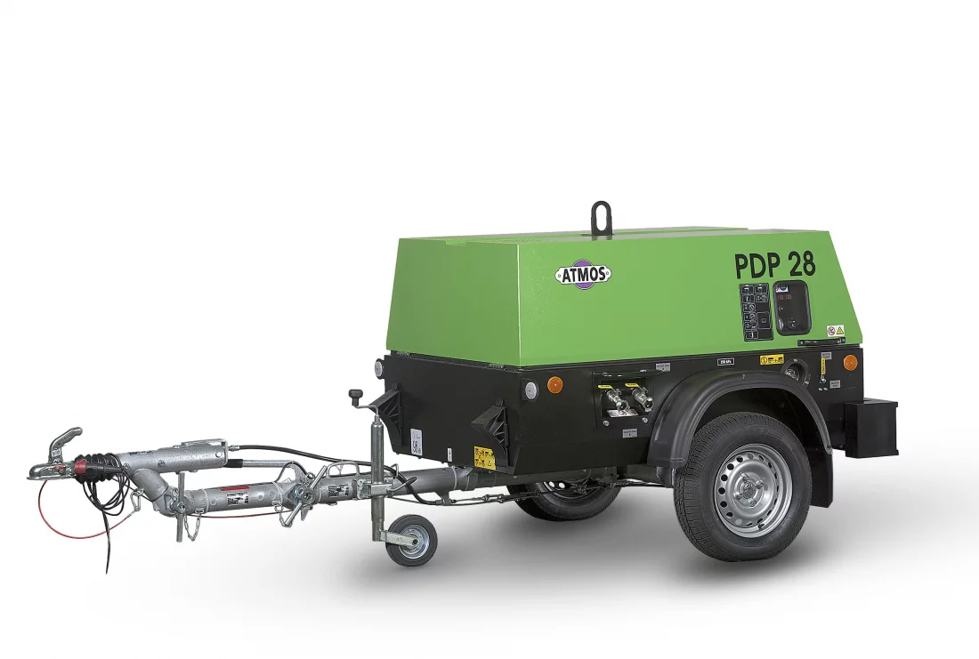 Дизельный компрессор Atmos PDP 28 12 фикс без тормоза