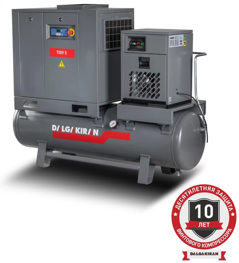 Винтовой компрессор DALGAKIRAN Tidy 4-7,5 250D Compact