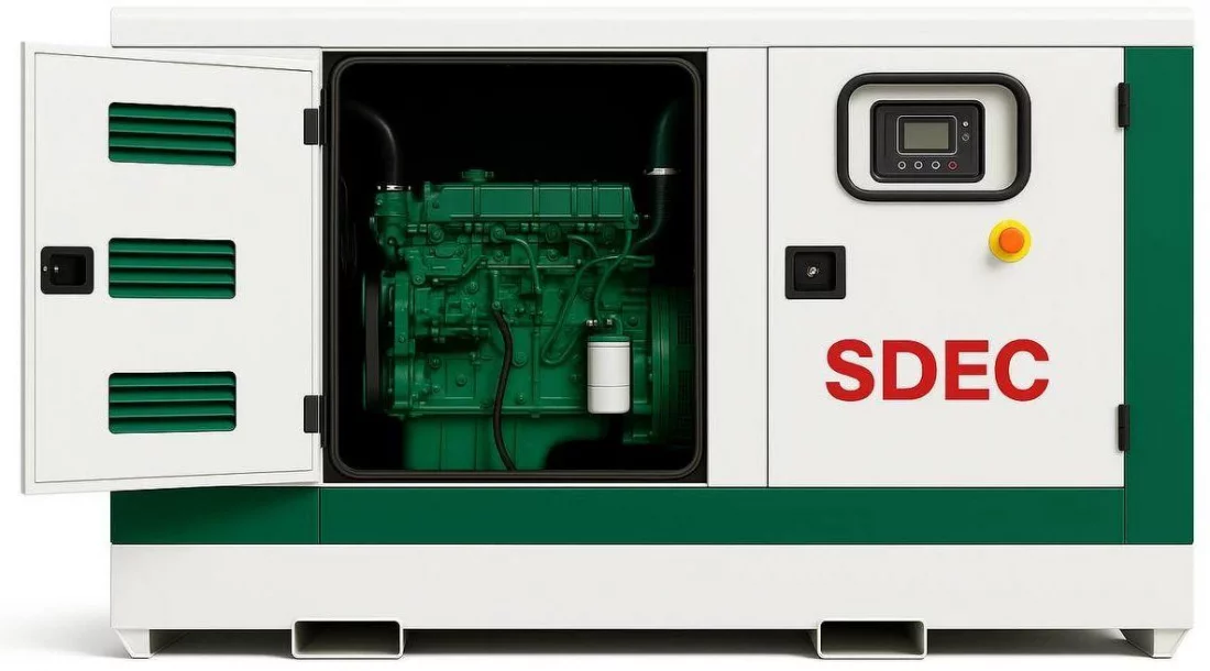 Дизельный генератор SDEC GMP 619SD в кожухе