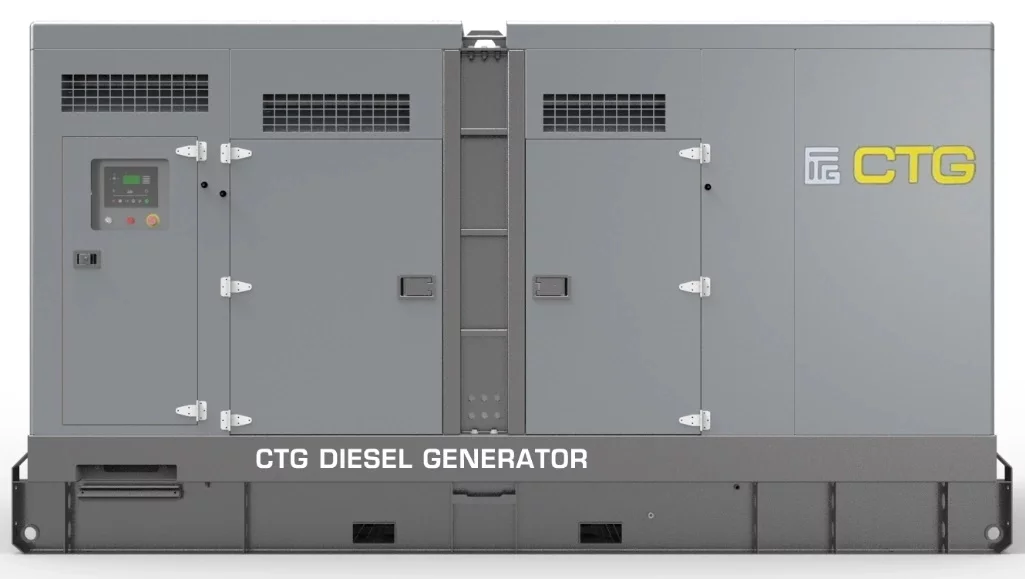 Дизельный генератор CTG 1000D в кожухе