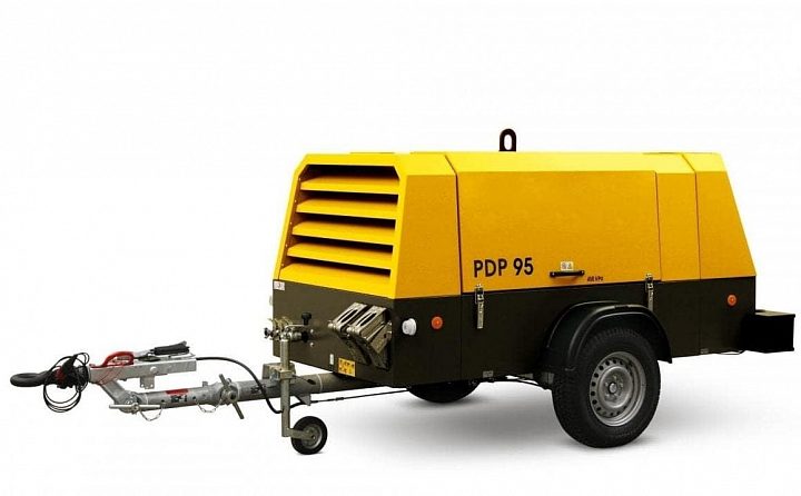 Дизельный компрессор Dalgakiran PDP 95-10 (фикс с тормозом)