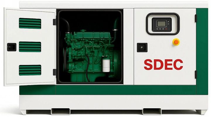 Дизельный генератор SDEC GMP 181SD в кожухе