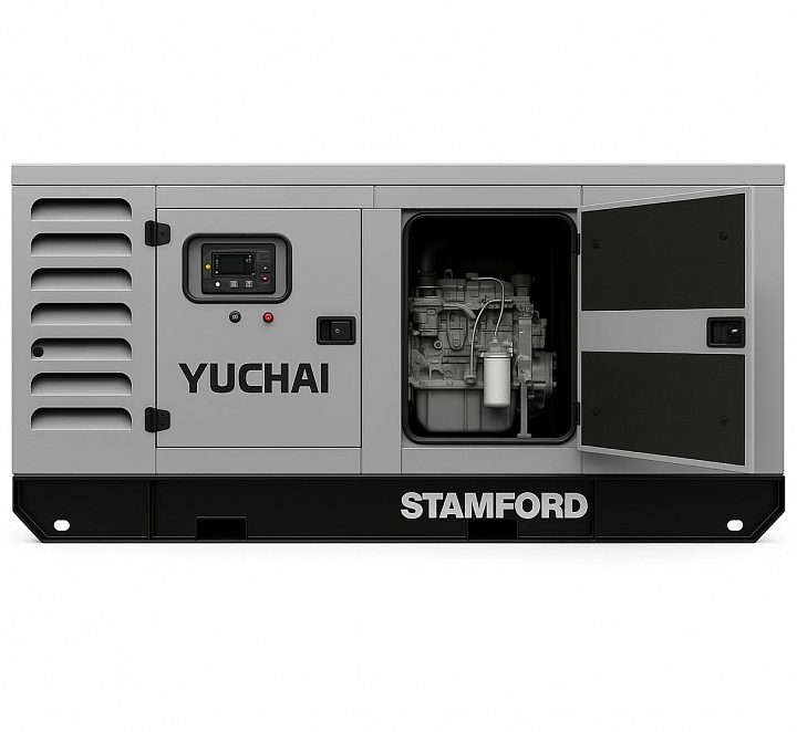 Дизельный генератор Yuchai GMP AY206 в кожухе
