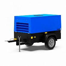 Дизельный компрессор LIUTECH LUY050-7 на шасси — фото 1