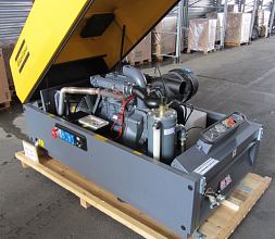 Дизельный компрессор Atlas Copco XAS 97 DD с генератором на шасси — фото 3
