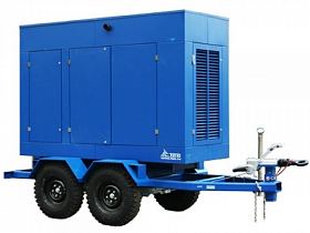 Дизельный генератор ТСС АД-120С-Т400-2РПМ19 на шасси с АВР — фото 1