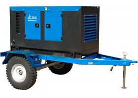Дизельный генератор ТСС АД-10С-Т400-1РКМ11 на шасси — фото 1