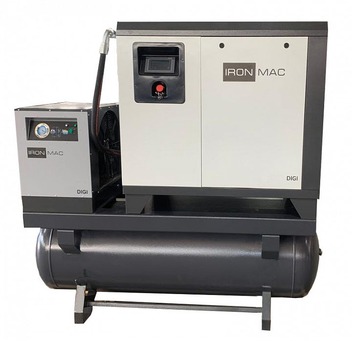 Винтовой компрессор IRONMAC IC 15/10 DIGI WiFi DF 500L