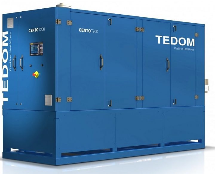 Газовый генератор Tedom Quanto D1200 в кожухе